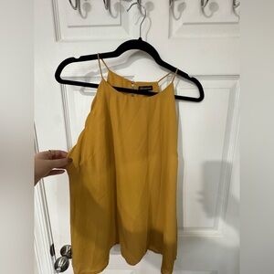 Silky Mustard Yellow Tank Top